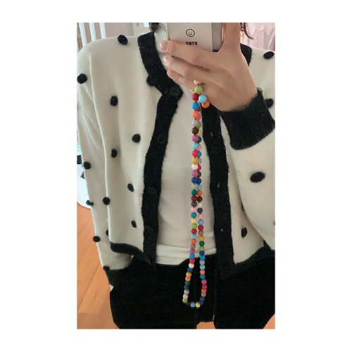 (MADE BY SONG) colorful beads phone strap