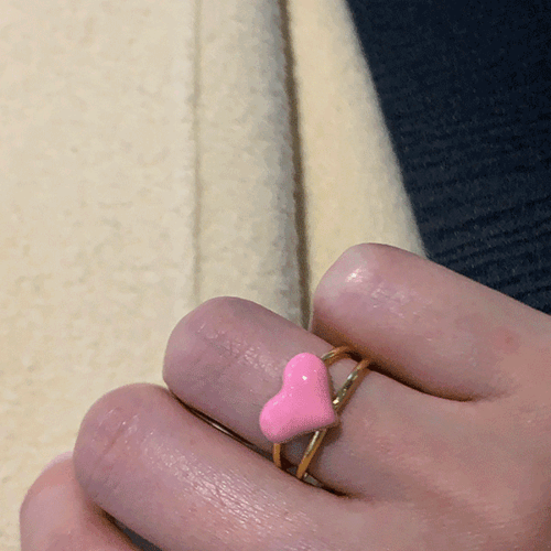 pink heart ring 💓
