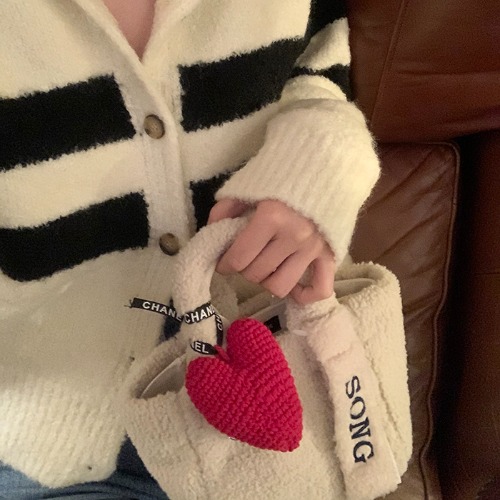 heart crochet keyring  ⸜♡⸝‍