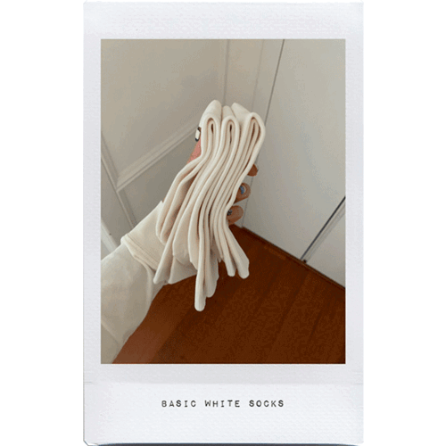 basic white socks 🧦🧦