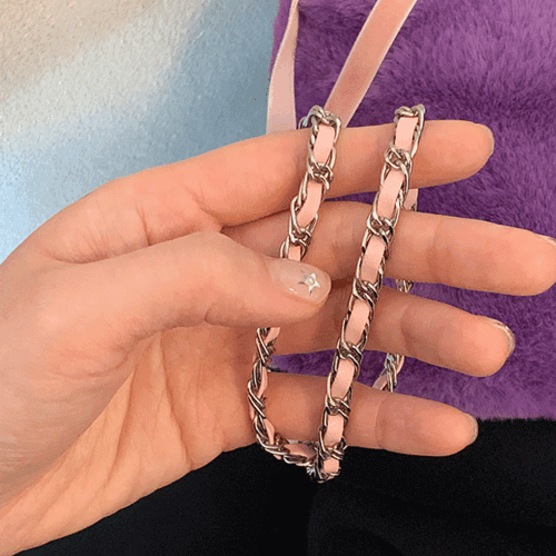 (MADE BY SONG) multi pink chain